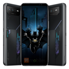 Here's our first look at the Asus ROG Phone 6 Batman Edition (image via Evan Blass/91mobiles)