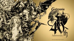 A banner announcing Castlevania's 40th anniversary