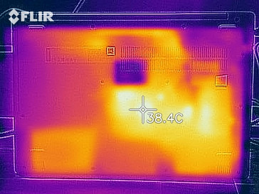 Heat map under load - bottom