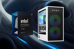 HP&#039;s Omen 35L will sport Intel&#039;s upcoming 24-core Core Ultra 9 285K CPU. (Image source: HP, Pexels, IBB, with edits)
