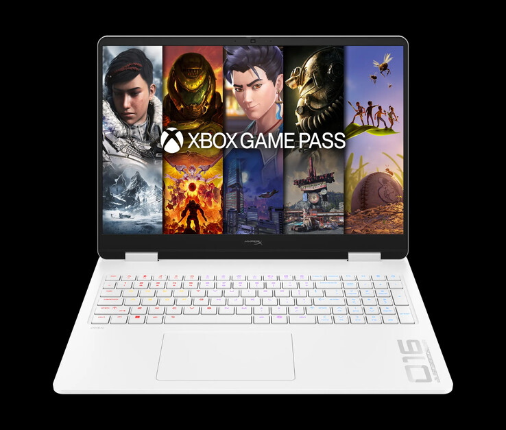The new HyperX Omen 16 in its Ceramic White finish.