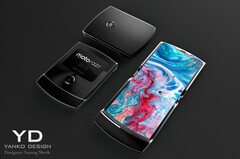 A fresh render for the &#039;new&#039; Motorola Razr. (Source: Yanko Design)