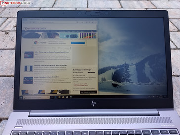 Using the ZBook 15u G5 outside in the shade