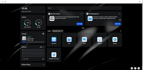 The home screen