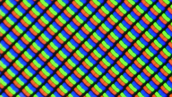 Visualisation of subpixel in a typical RGB matrix