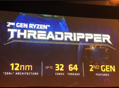 It is important to note that the Threadripper 2000 series is not actually integrating the Zen 2 7 nm microarchitecture. (Source: WCCFTech)