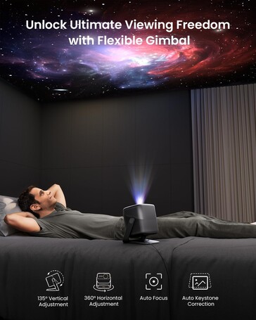The projector can be positioned flexibly (Image source: JMGO)