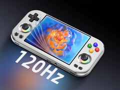 The Anbernic RG477M will come with a 120 Hz display. (Image source: Anbernic)