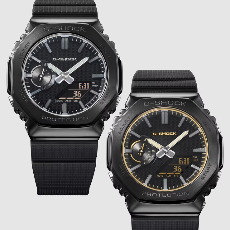 G-Shock GM-2100LXB-1A (left) and GM-2100LXB-1A9 (right)