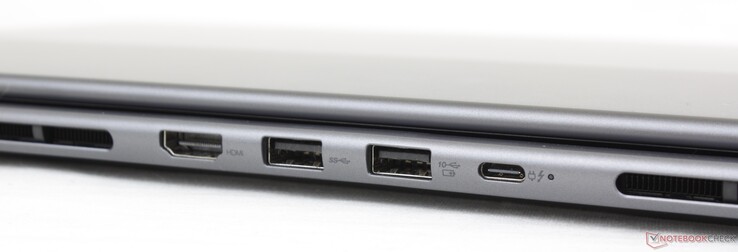 Rear: HDMI, 2x USB-A 3.2 Gen. 1, Thunderbolt 4 w/ DisplayPort + Power Delivery