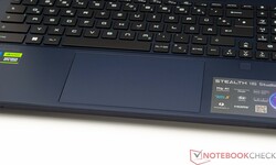 The MSI Stealth 16 Studio A13VG's touchpad