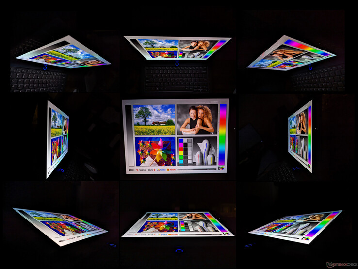 OLED exhibits a rainbow effect from wide viewing angles