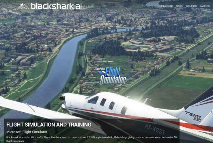 Blackshark.ai boast that MS Flight Simulator uses over 1.5B of its generative AI constructs. (Source: Blackshark.ai)