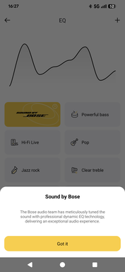 EQ presets: The only part where Bose was involved?