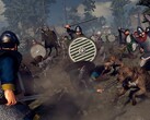 An image showing two armies in A Total War Saga: Thrones of Britannia, currently on sale on Steam.