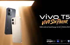 The Vivo T5 4G is available in golden and black color options 