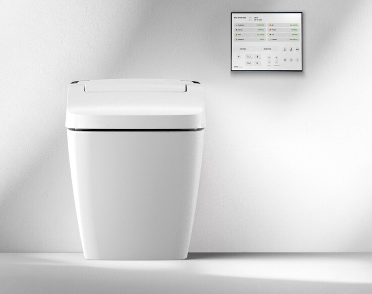 The Vovo Neo smart toilet monitors user health and wellness, alerting loved ones if seniors don't go often enough. (Image source: Vovo)