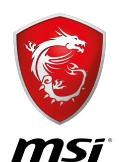 The new MSI emblem with the dragon logo
