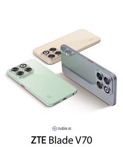 The Blade V70 houses a 5,000 mAh battery (Image source: ZTE)