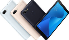 The ZenFone Max Plus (M1) will have 3 color options, but only the black and bluish silver will be available in NA. (Source: Asus)