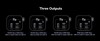 Output details when three ports are in use.