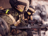 A soldier from one of the factions in Battlefield 6 holding an SMG. (Image source: EA)