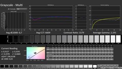 CalMAN: Grayscale (calibrated)