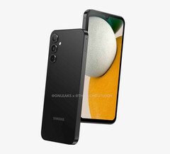 The Galaxy A15 5G is rumoured to arrive in black and blue finishes. (Image source: @OnLeaks)