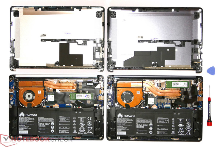 AMD version to the left, Intel CPU and Nvidia GPU configuration to the right