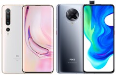 The Xiaomi Mi 10 Pro and the POCO F2 Pro have multiple appearances on the latest MIUI 12 bug tracker. (Image source: Xiaomi - edited)