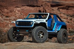 The Jeep Wrangler Magneto 3.0 concept was a one-off built by Jeep that utilised a compact axial flux motor to drive all four wheels. It also featured traditional locking differentials and a two power settings. (Image source: Stellantis)