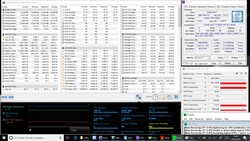 System information during a Prime95 stress test