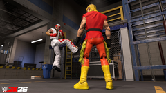 A crossover between WWE 2K26 and Street Fighter
