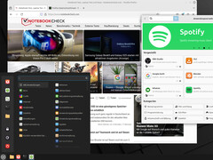 Doing everyday things on Linux (Image source: Sascha Mölck, Notebookcheck)