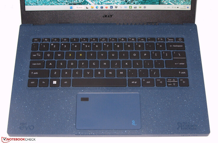 Keyboard on the Aspire Vero AV14-51
