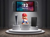 Banner for April U.S. console sales showing Switch 2 ahead of PS5