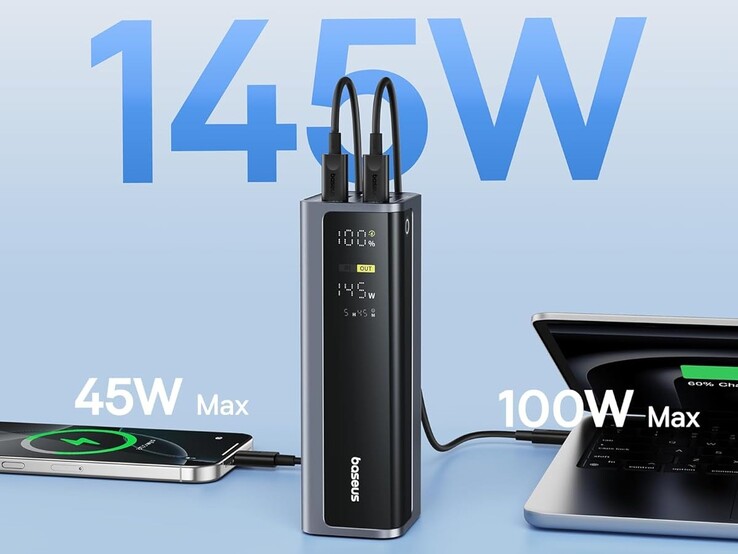 The Baseus EnerGeek GR12 power bank can charge two laptops at the same time.