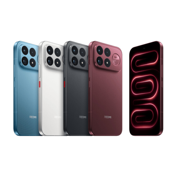 Color options of the K100 Pro Max