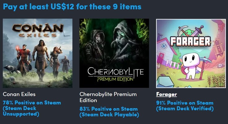 Decorative image. Paying $12 gets you all 9 games (Image source: Humble Bundle)