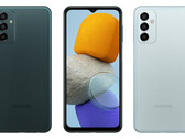 The Galaxy M23 will launch in two colours with a 5G chipset. (Image source: Samsung)