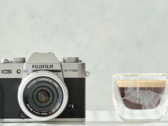 Fujifilm X-T30 II compact APS-C camera next to a cup of coffee
