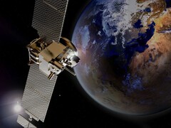 Artist&#039;s illustration showing a space probe orbiting the Earth. (Image source: PIRO4D - Pixabay)