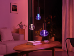 The new Philips Hue Lightguide bulbs have a highly reflective surface. (Image source: Signify)