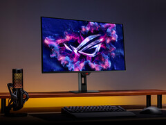 The ROG Strix OLED XG27ACDMS has a flat finish like many of Asus&#039; recent OLED gaming monitors. (Image source: Asus)