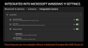 AMD AI features on Windows 11 (image via AMD)