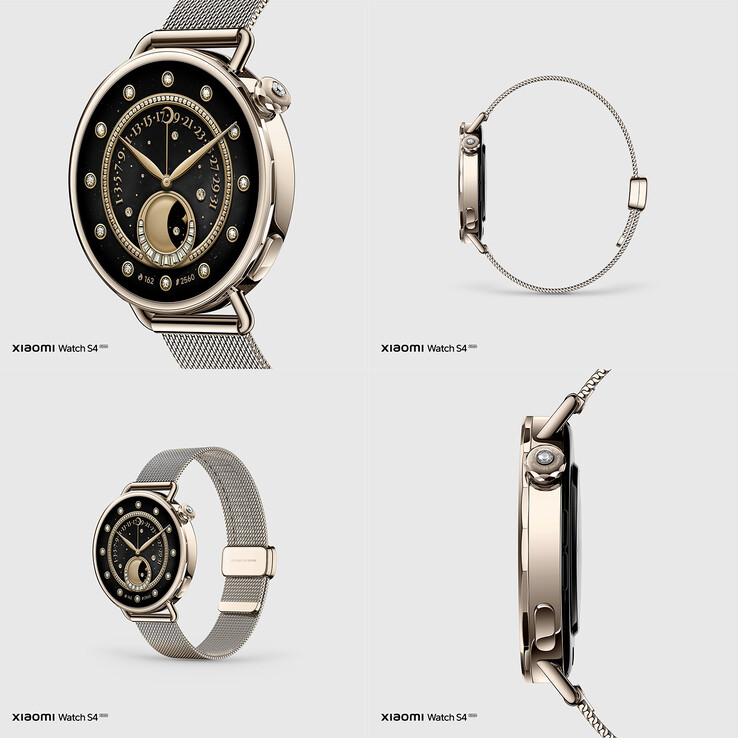 The Xiaomi Watch S4 Quicksand Gold version (Image source: Xiaomi)
