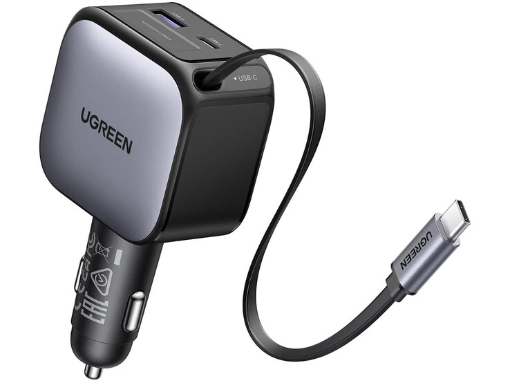 The Ugreen 90W Retractable Car Charger. (Image source: Ugreen)
