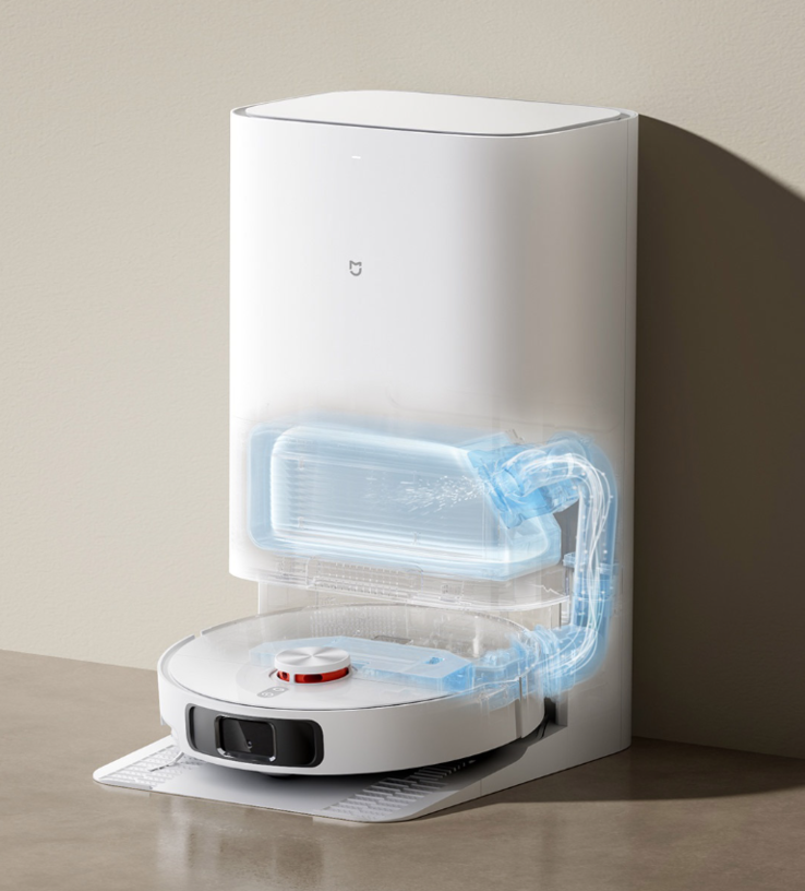 The Xiaomi Mijia Robot Vacuum Mop M40 has an intelligent docking station. (Image source: Xiaomi)