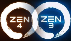 Zen 4 processors will utilize socket AM5 while Zen 3 chips made use of socket AM4. (Image source: AMD - edited)