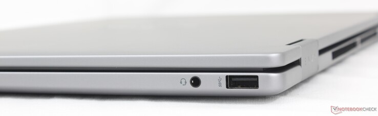 Right: 3.5 mm headset, USB-A (10 Gbps)